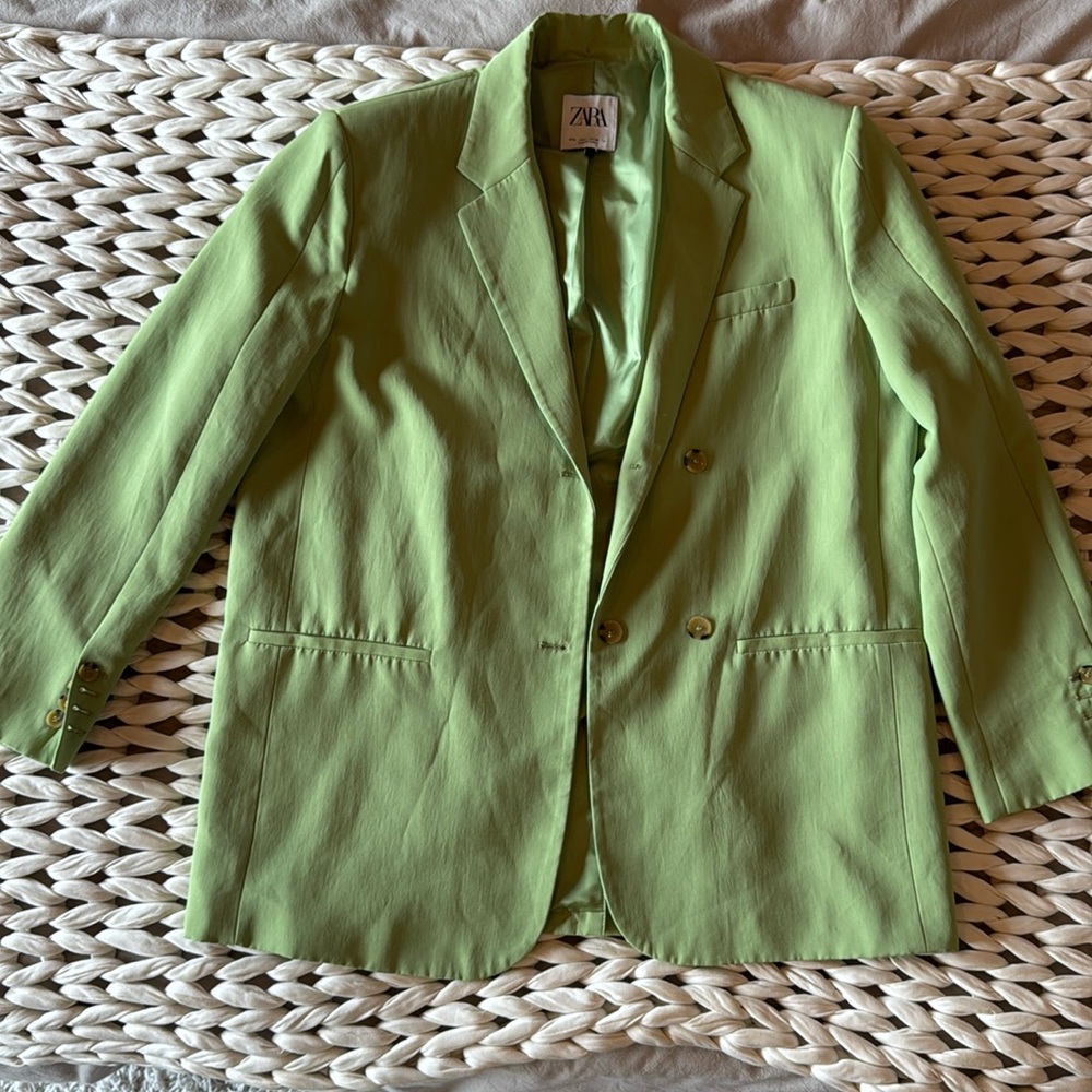 Zara green blazer
